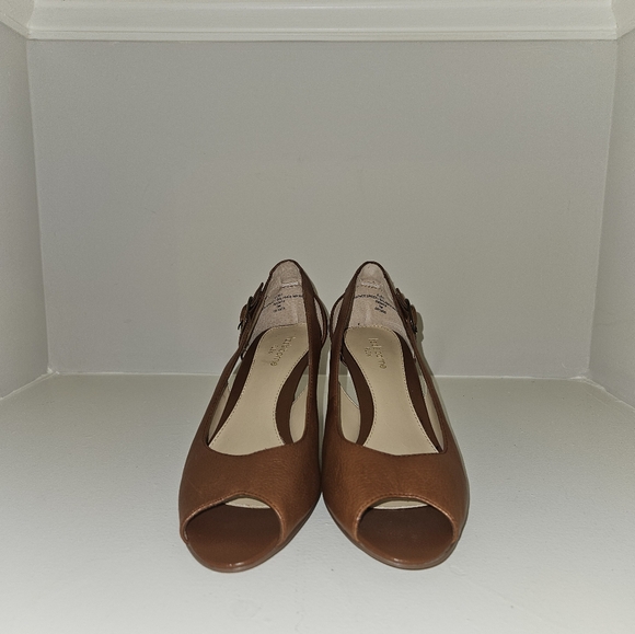 Vinatge Liz Claiborne Flex Short Heels Brown - Picture 4 of 10
